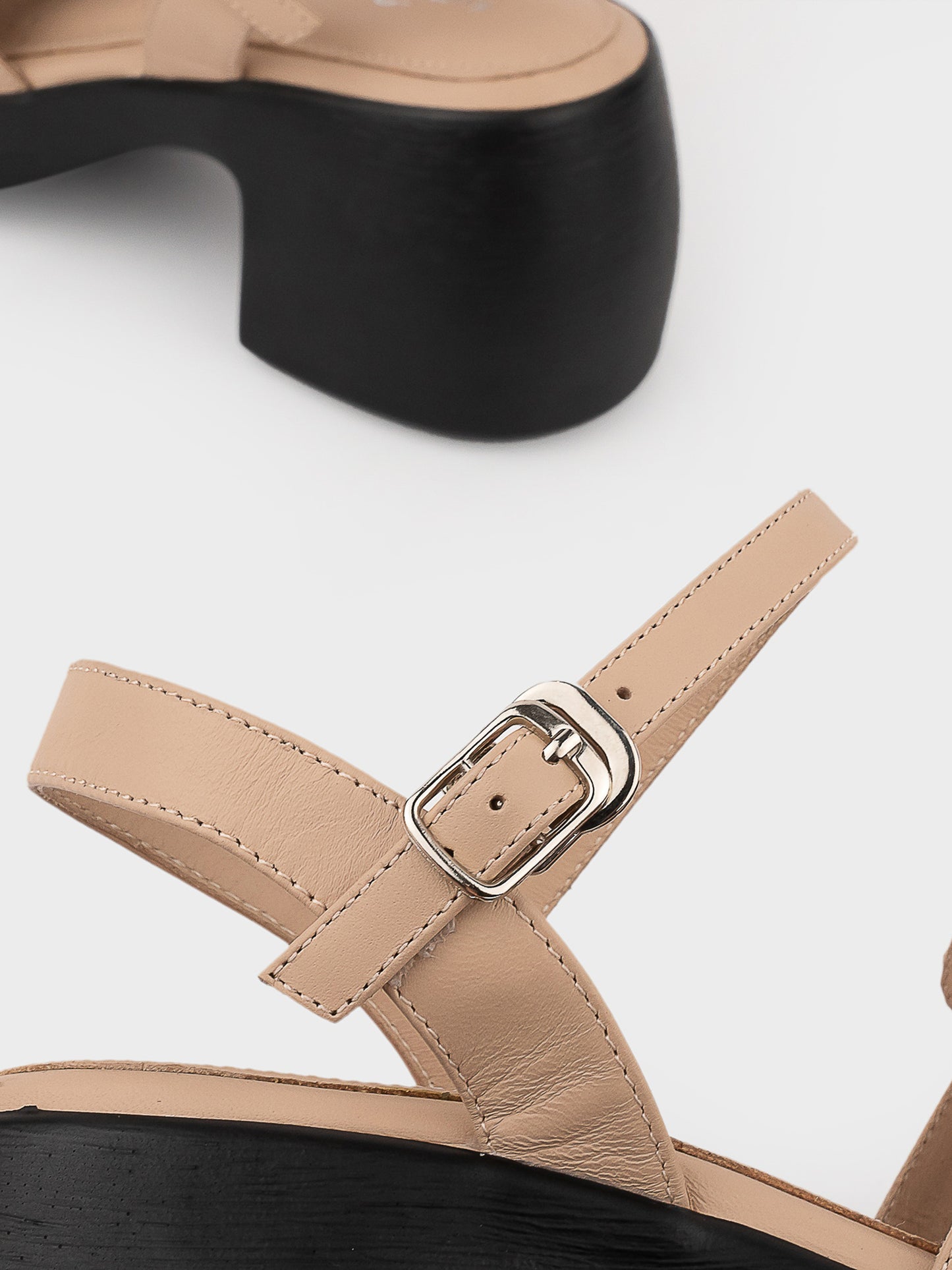 Sandal Cao Gót KUMOO ANISA Fisherman Sandal Be