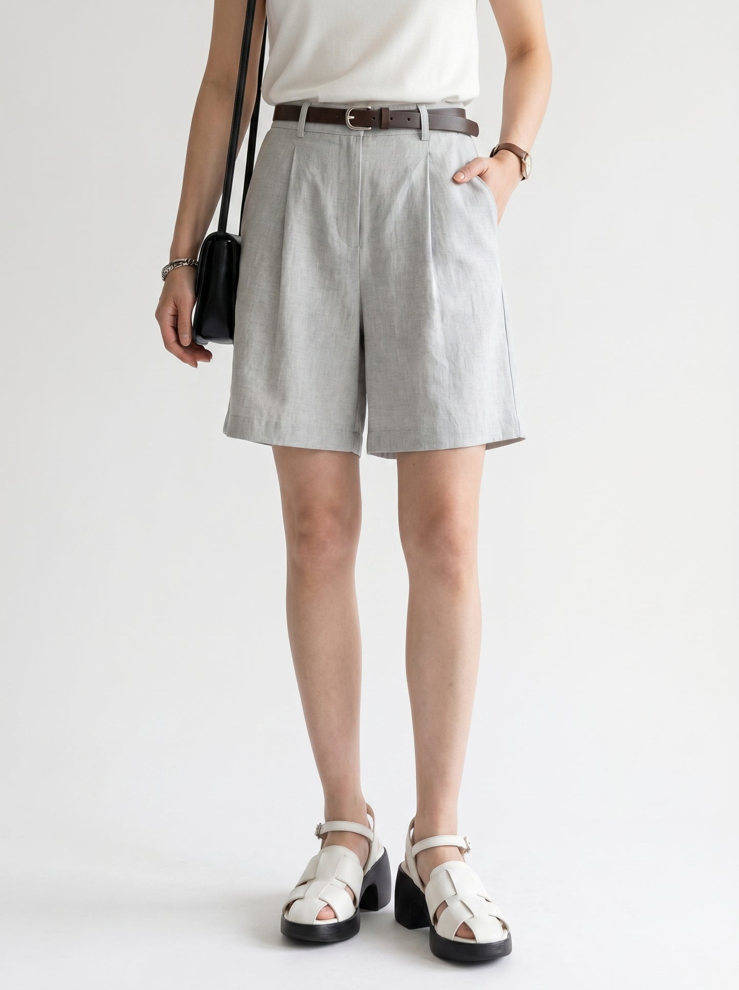 Sandal Cao Gót KUMOO ANISA Fisherman Sandal Trắng