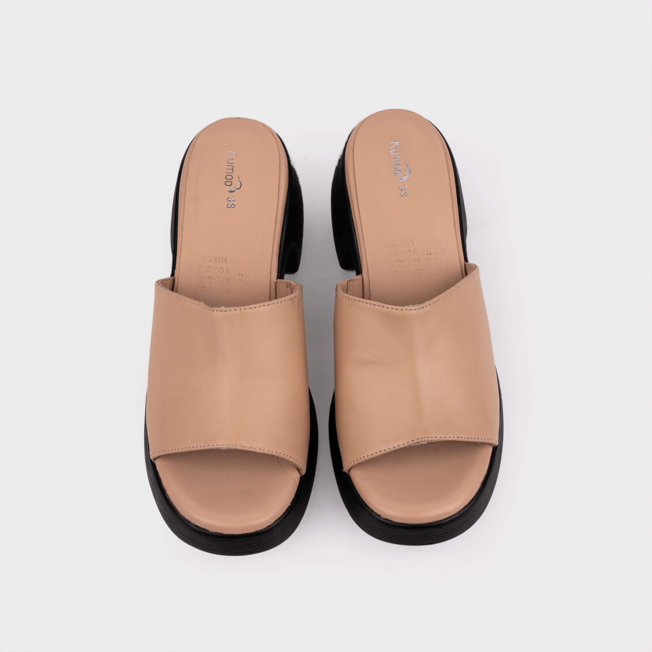 Sandal Cao Gót Kumoo (Kem) Mã SDCG-KUMO-011-B